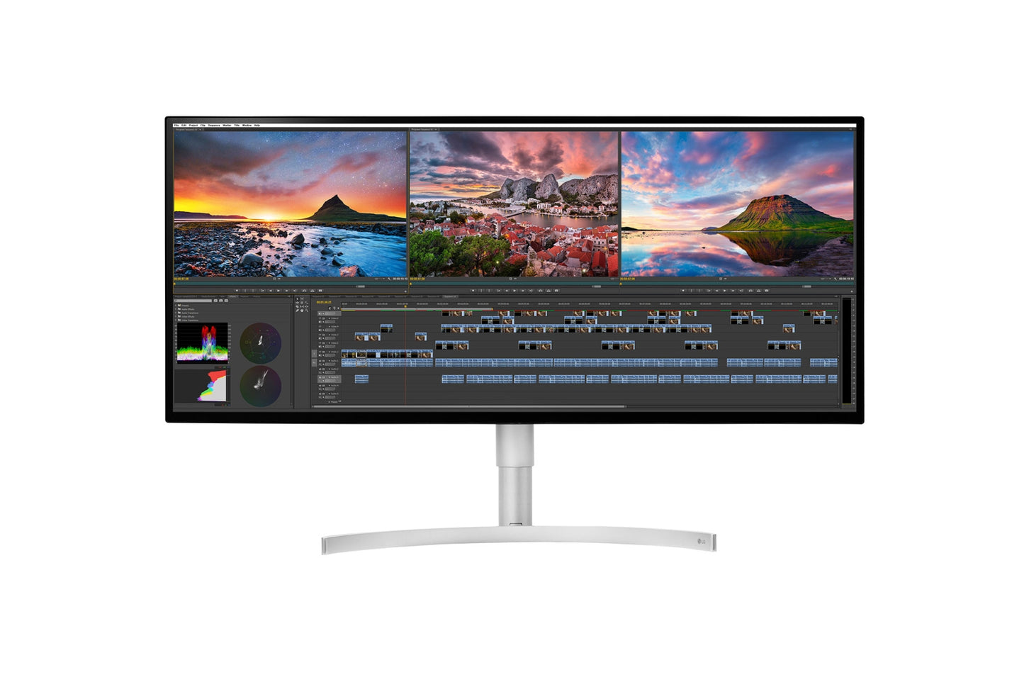 LG 34BK95U-W computer monitor 34" 5120 x 2160 pixels UltraWide 5K HD LED Black, Silver