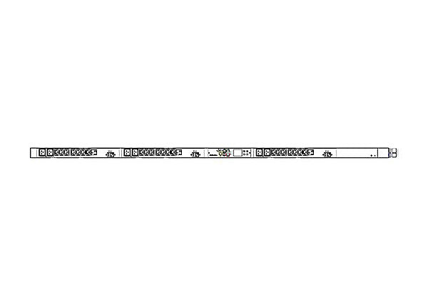 Raritan PX3-1660U RD power distribution unit (PDU) 30 AC outlet(s) 0U Red