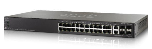 Cisco SG500X-24 Managed L2/L3 Gigabit Ethernet (10/100/1000) 1U Black