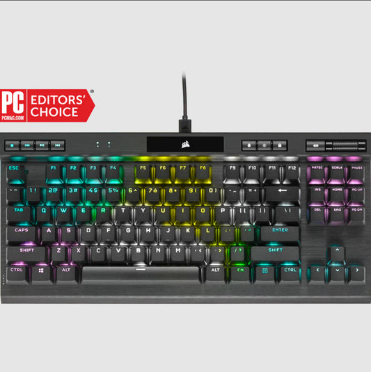 Corsair K70 RGB TKL keyboard USB English Black