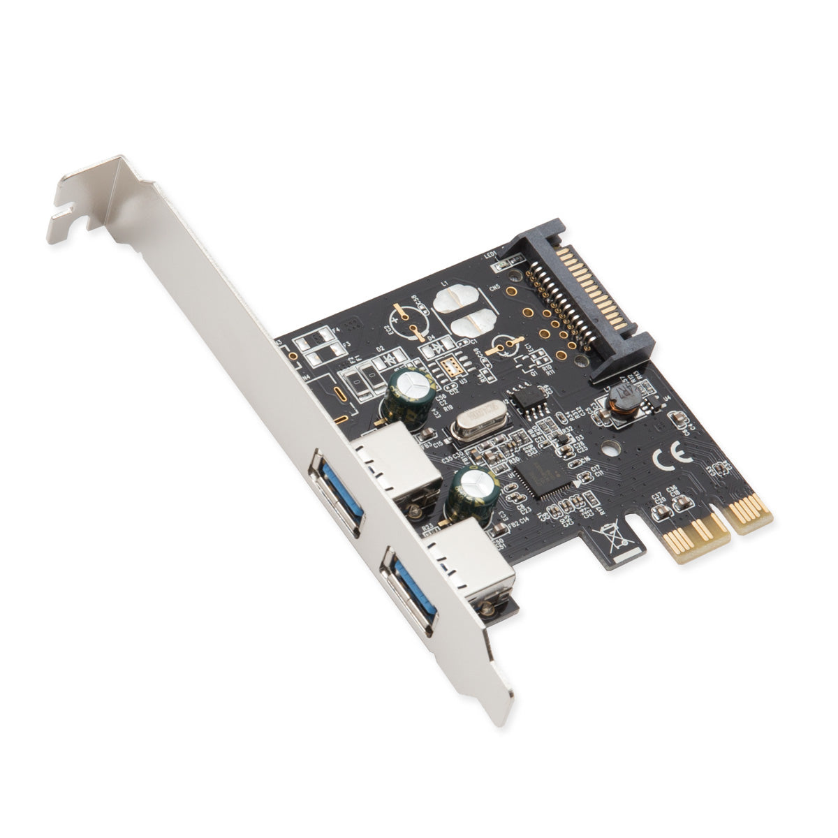 SD-PEX20160 - SYBA PCI-EXPRESS 2.0 X1 USB 3.0 2-PORT CARD