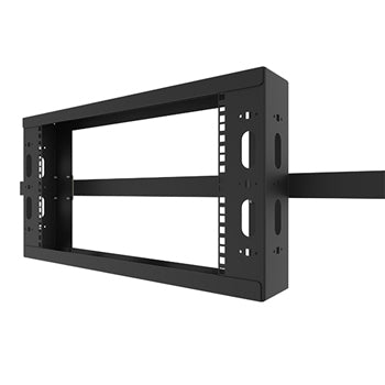 LEGRAND 2RU Q-SERIES OVERHEAD CABLE PATHWAY RACK - BLACK (TAA COMPLIANT)