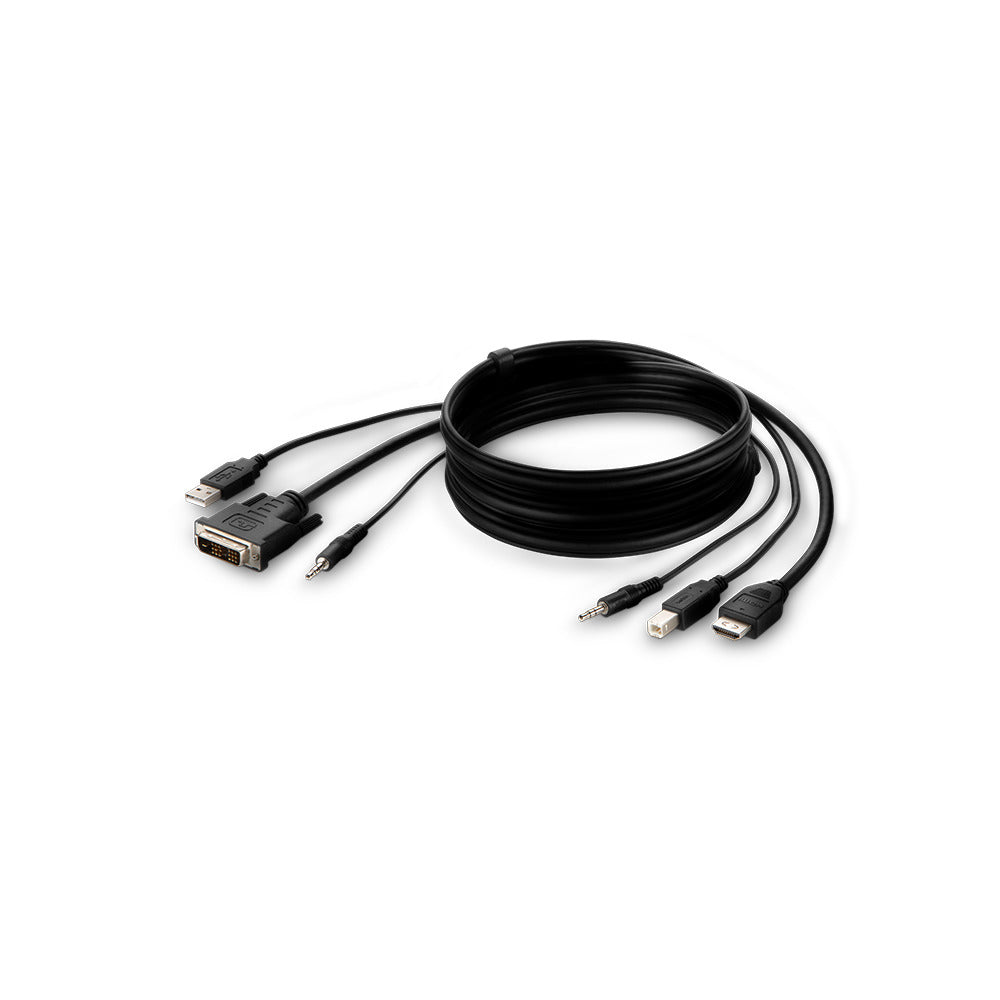 Belkin F1DN1CCBL-DH10t KVM cable Black 118.1" (3 m)