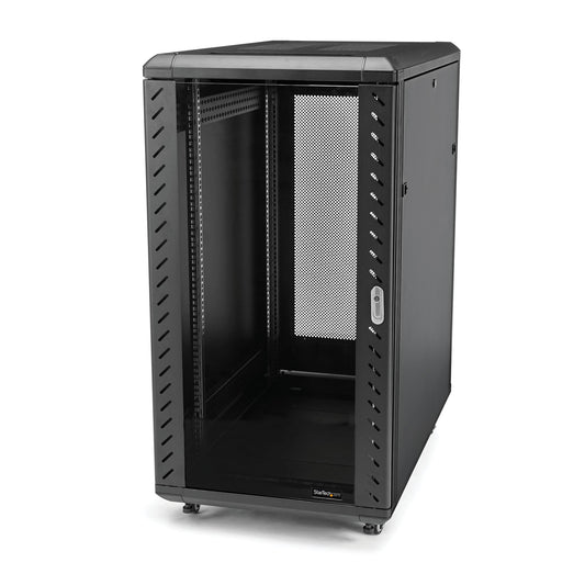 18U 4 POST SERVER RACK CABINET ENCLOSURE EIA/ECA 310-E - IT/DATA RACK W/ADJUSTAB