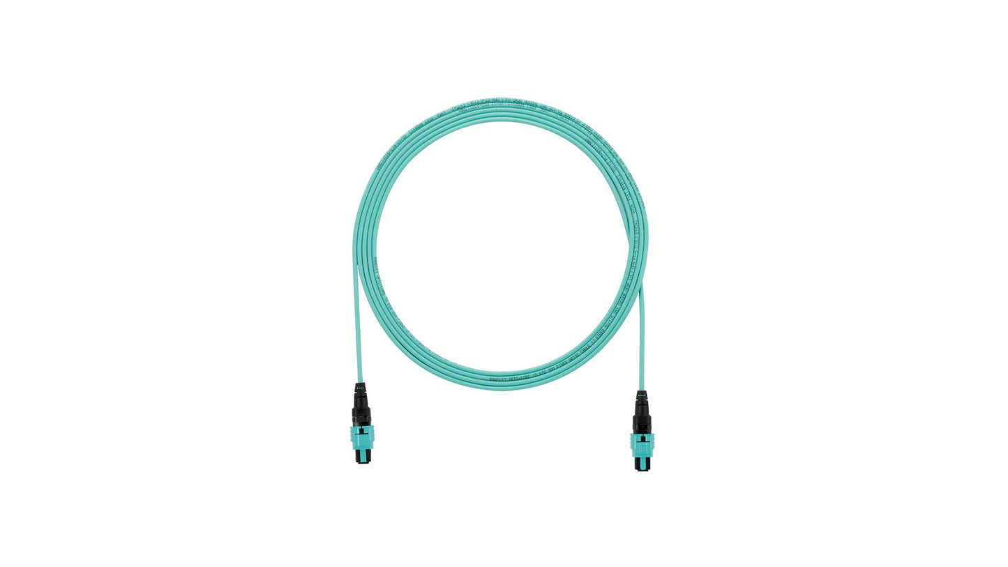 Panduit FZTRP7N7NBNM002 fiber optic cable 78.7" (2 m) PanMPO OFNP OM4 Aqua color
