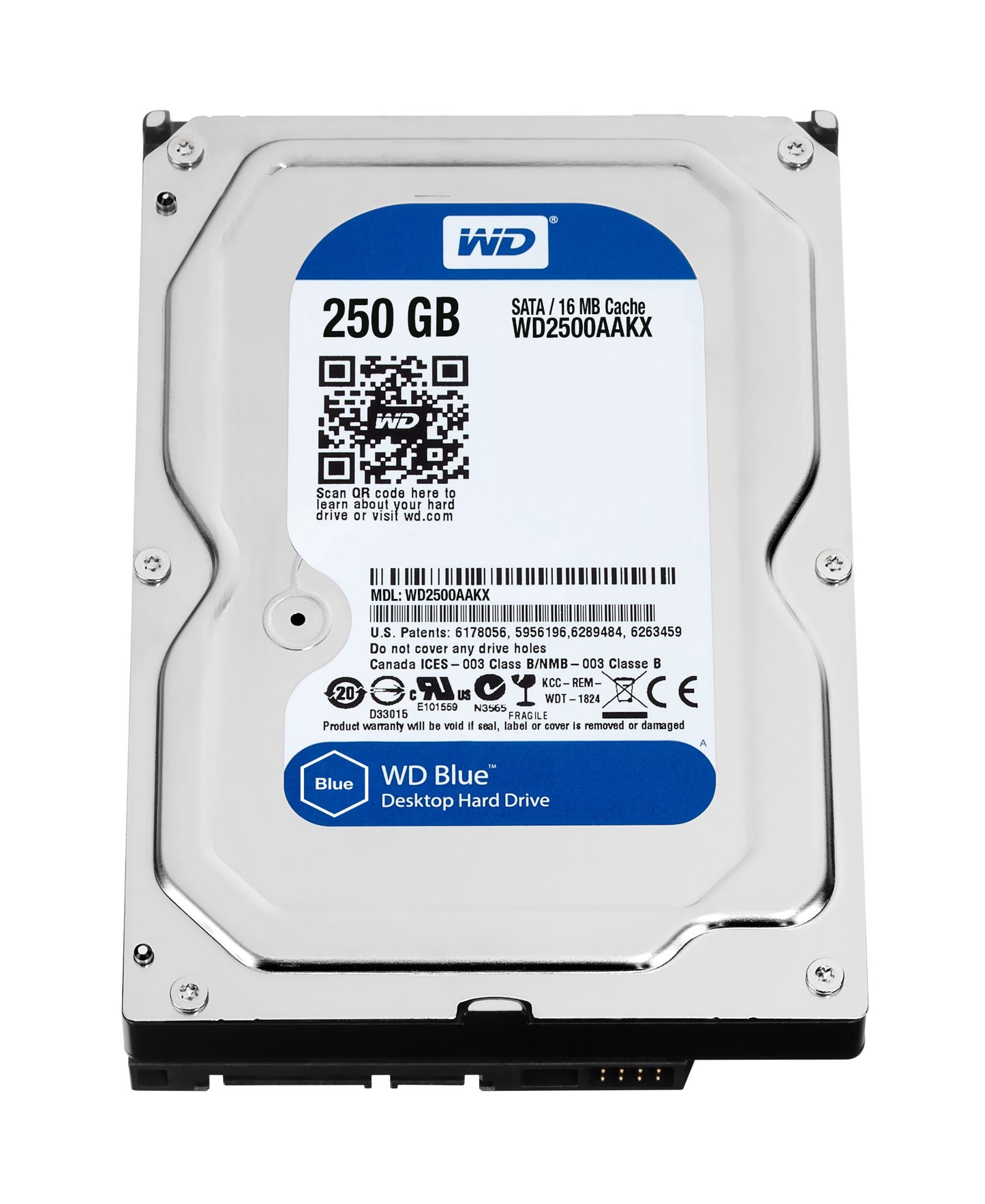 Western Digital Blue, 250 GB 3.5" Serial ATA