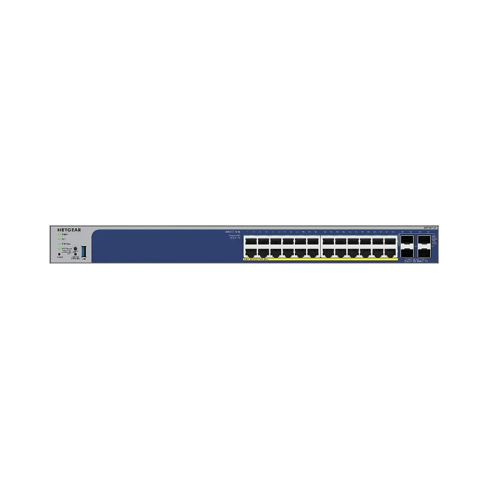 GS728TX-300EUS - Netgear 24-Port Gigabit 2-Port 10GBASE-T 2-Port 10G SFP+ Smart Managed Switch