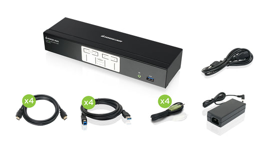 GCS1934H - iogear 2-PORT 4K KVM WITH HDMI CONNECTION