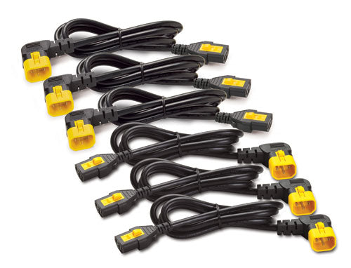 APC C13 - C14 (90 Deg), 1.8m, 6-pack Black, Yellow 72" (1.83 m) C13 coupler C14 coupler