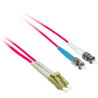 C2G 3m LC/ST Plenum-Rated 9/125 Duplex Single-Mode Fiber Patch Cable fiber optic cable 118.1" (3 m) Red