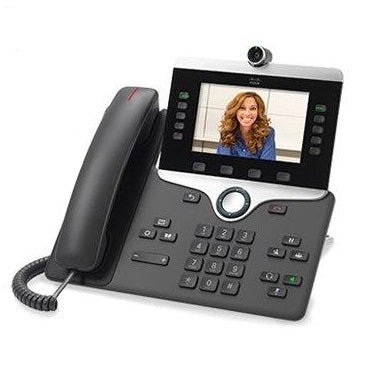 Cisco 8865, Refurbished IP phone Charcoal 5 lines Wi-Fi