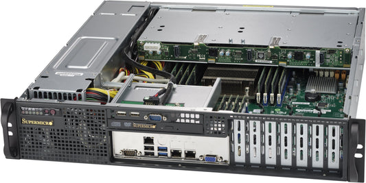 CHASSIS, BLACK 2U SC823M SAS3 LP CHASSIS W/ REDUNDANT 800W, ROHS, BLACK