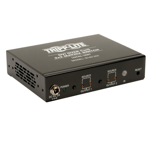 2-PORT DVI OVER CAT5 2 DVI X 2 UTP MATRIX SWITCH PLUG & PLAY TAA