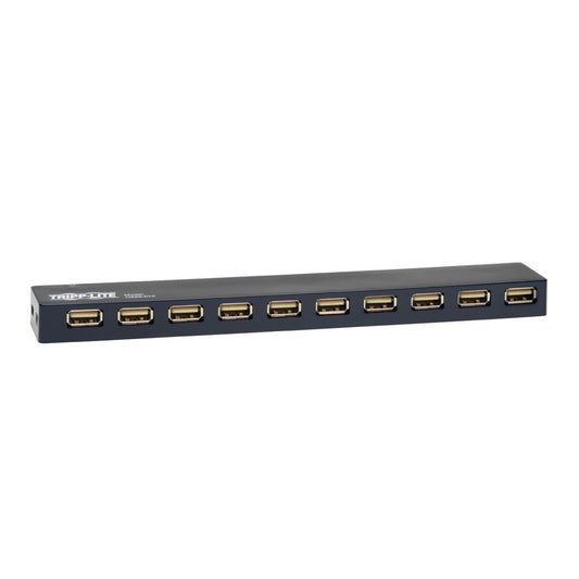 10-PORT USB 2.0 MOBILE HI-SPEED HUB NOTEBOOK LAPTOP BUS POWER AC