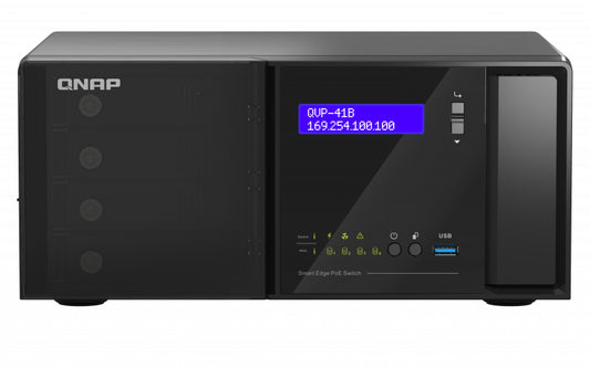 QNAP 8 BAY NVR, 8CH (MAX CHANNELS: 24), VMS BUILT-IN, IP SURVEILLANCE, HDMI OUTP