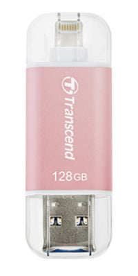 Transcend JetDrive Go 300 USB flash drive 128 GB USB Type-A / Lightning 3.2 Gen 1 (3.1 Gen 1) Pink