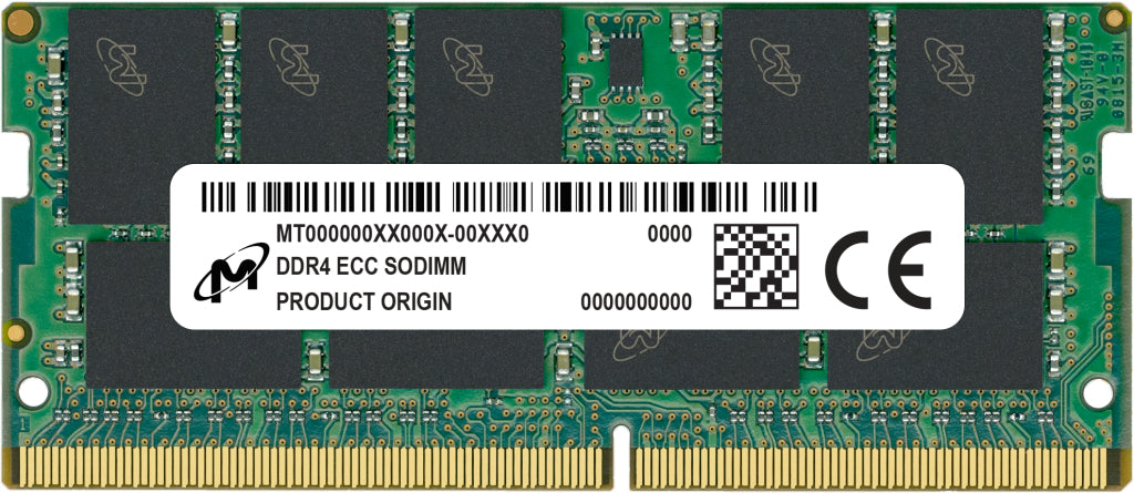 Micron MTA18ASF2G72HZ-2G6E4R memory module 16 GB 1 x 16 GB DDR4 2666 MHz ECC