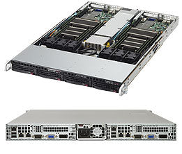 SYS-6018TR-T - Supermicro SUPER SERVER-INTEL, X10DRT-L, CSE-808BTS-1K03BP, BLACK