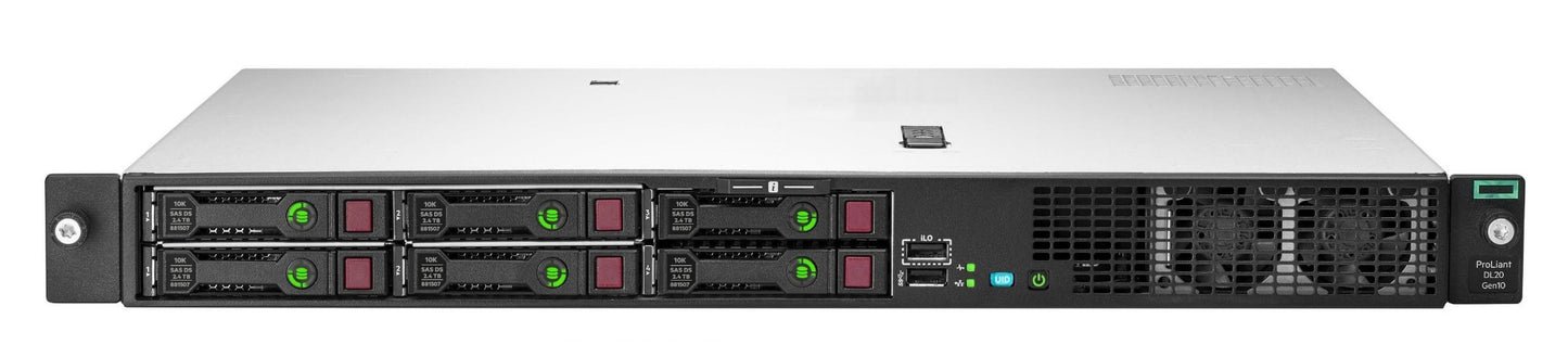 Hewlett Packard Enterprise ProLiant DL20 Gen10 server Rack (1U) Intel Xeon E 3.4 GHz 16 GB DDR4-SDRAM 500 W