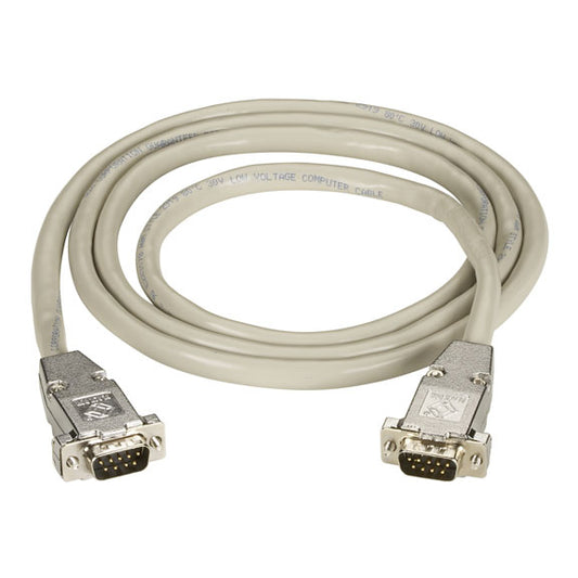 EDN12H-0010-MM - Black Box RS232 SHIELDED CABLE - METAL HOOD DB9 MALE/MALE 10-FT. (3.0-M)