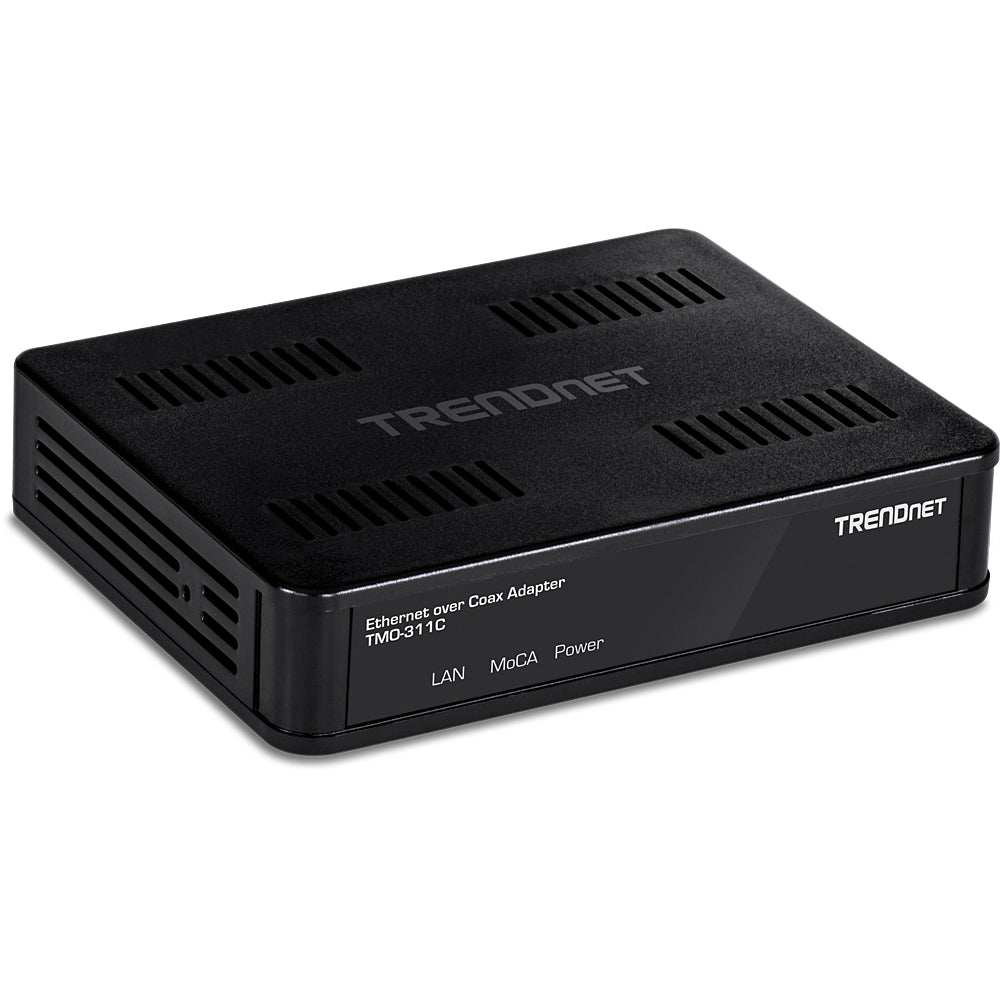 TRENDNETS MOCA 2.0 ETHERNET OVER COAX ADAPTER, MODEL TMO-311C, USES YOUR EXISTIN