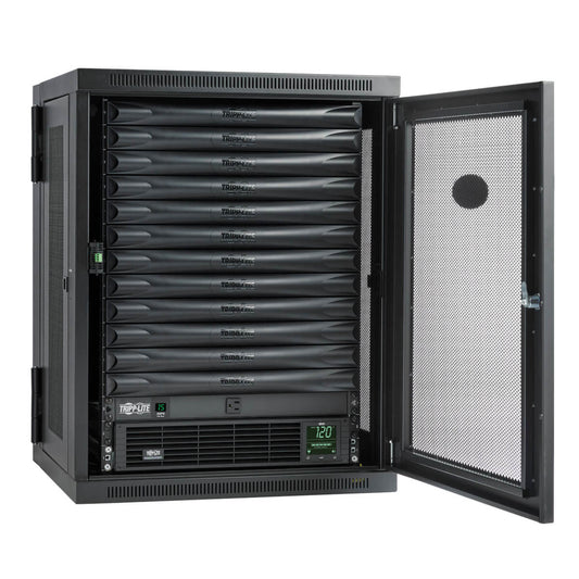 EDGEREADY MICRO DATA CENTER-12U, WALL-MOUNT, 1.5 KVA UPS, NETWORK MANAGEMENT AND