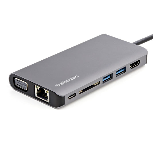 StarTech.com DKT30CHVAUSP notebook dock/port replicator Wired USB 3.2 Gen 1 (3.1 Gen 1) Type-C Black, Gray