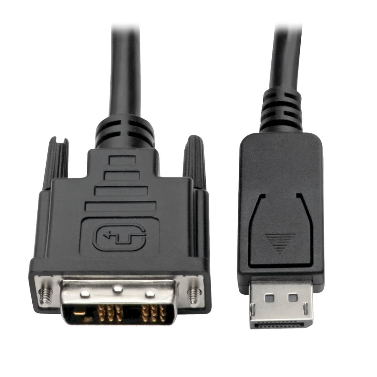 DISPLAYPORT TO DVI-D CABLE ADAPTER, SINGLE-LINK ADAPTER WITH LATCHES (M/M), 15 F