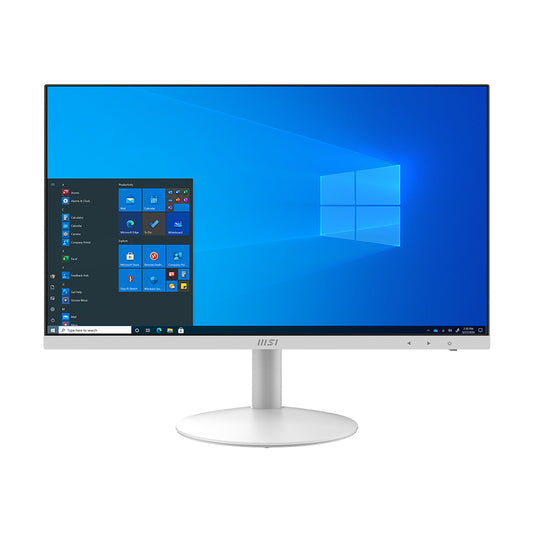 MSI Pro AP241 11M-010US IntelÂ® PentiumÂ® Gold 24" 1920 x 1080 pixels 4 GB DDR4-SDRAM 120 GB SSD All-in-One PC Windows 10 Pro Wi-Fi 6 (802.11ax) White