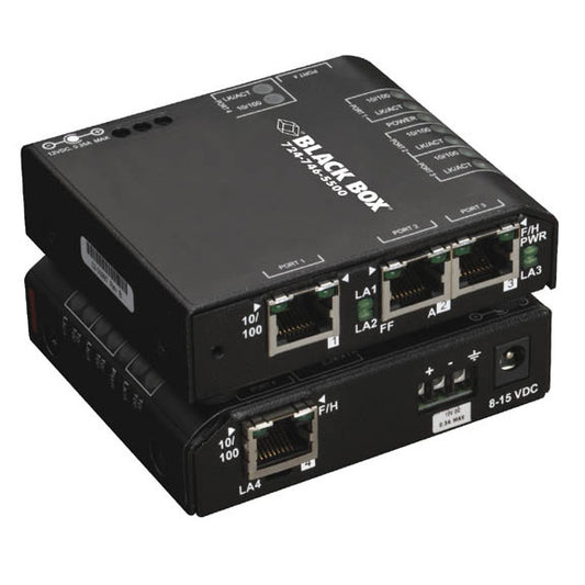 FAST ETHERNET (100-MBPS) HARDENED TEMPERATURE SWITCH - (4) 10/100-MBPS COPPER RJ