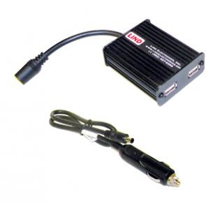 USB2-3459 - Lind Electronics 12-32V IN, DUAL USB OUTPUTS FOR IPAD & IPHONE, MP205 INLINE AND 36IN CIG PLUG