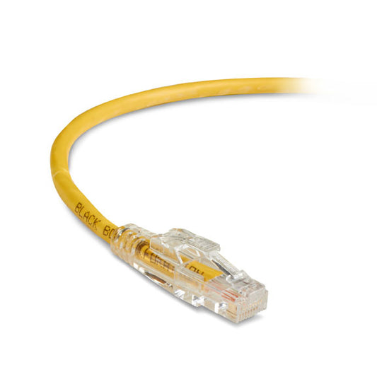 C6PC70-YL-25 - Black Box CAT6 550-MHZ LOCKING SNAGLESS STRANDED ETHERNET PATCH CABLE - UNSHIELDED (UTP),