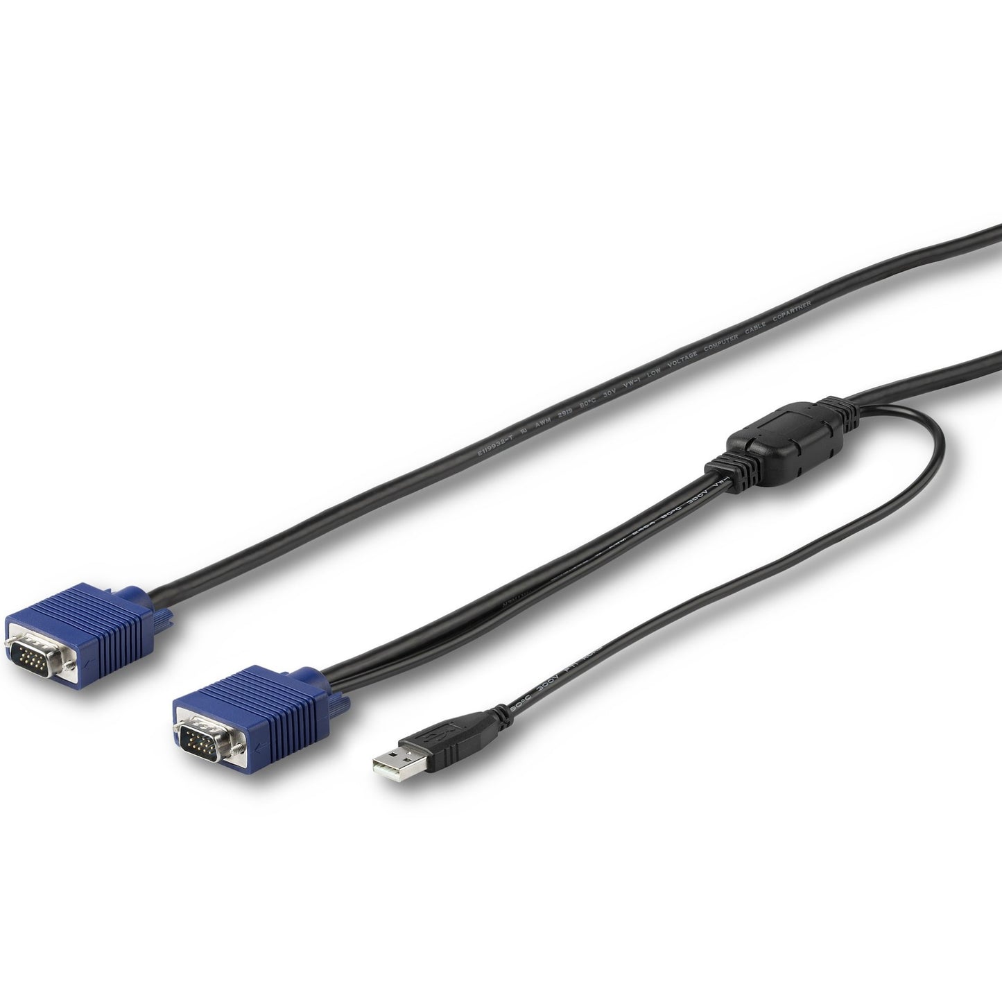 15 FT. (4.6 M) USB KVM CABLE ENABLES YOUR SWITCH KIT TO CONVENIENTLY OPERATE YOU