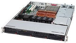 CHASSIS,  NR 1U STANDARD SC815TQ W/ REDUNDANT 500W, BLACK