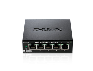 UNMANAGED FAST ETHERNET SWITCH.  5-PORT 10/100MBPS  DESKTOP METAL SWITCH. LIMITE