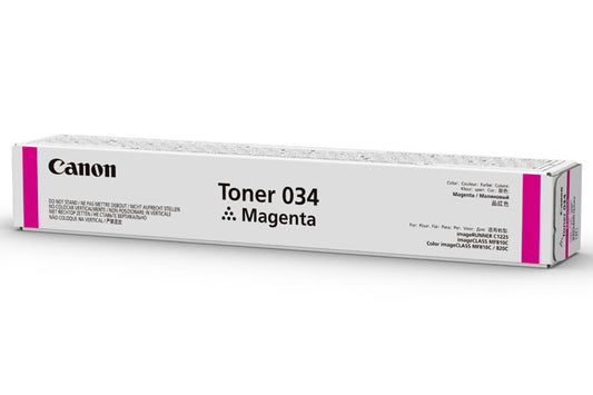 9452B001 - Canon CANON CARTRIDGE 034 MAGENTA TONER - FOR IMAGECLASS MF820CDN AND MF810CDN - FULL