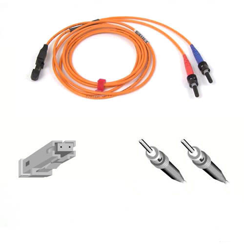 Belkin F2F20290-10 MT-RJ/ST Duplex Fiber Optic Patch Cable 3m networking cable Orange 118.1" (3 m)