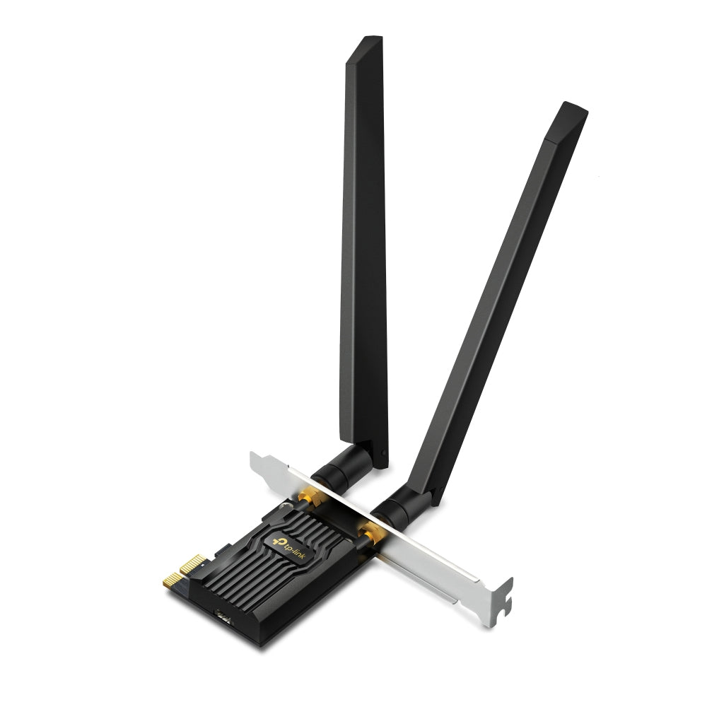 AXE5400 TRI-BAND WI-FI 6E BLUETOOTH PCI EXPRESS ADAPTER SPEED: 2402 MBPS AT 6 GH