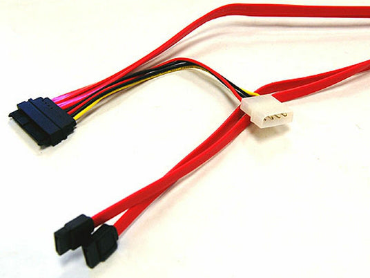 SAS2927 - Bytecc SERIAL ATTACHED SCSI (SAS) 29PIN TO 2X7PIN SATA AND POWER CORD CABLE