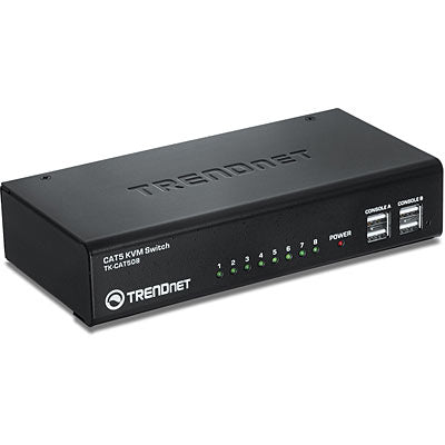 TK-CAT508 - Trendnet DUAL CONSOLE SUP 8PORT CAT5 KVM