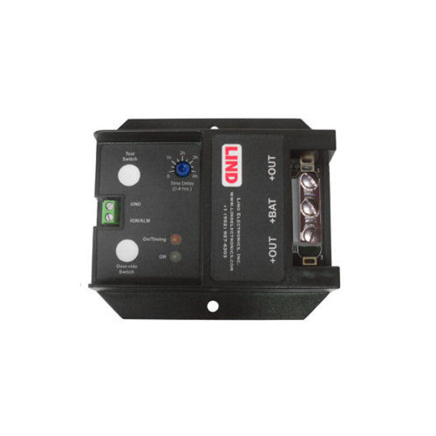 LPT1230052 - Lind Electronics Low Profile Shutdown Timer 4hr Adjustable Time Screw Terms 12V