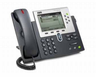 Cisco 7961G, Refurbished IP phone Black, Gray