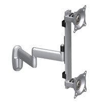 KWD230B - Chief FLAT PANEL DUAL VERTICAL MONITOR ARM WALL MOUNT