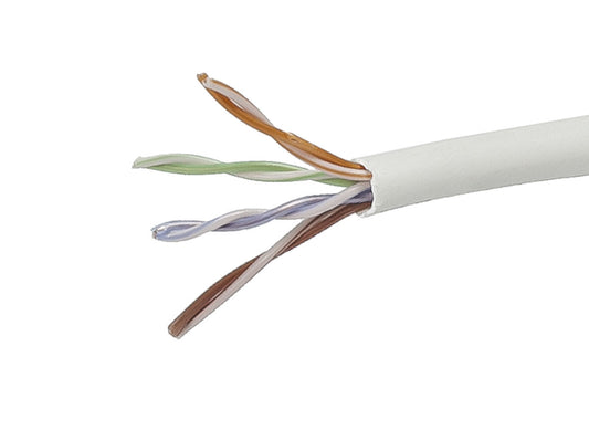 11437 - Monoprice CAT5E UTP SOLID (CMP) 1000FT - WHITE