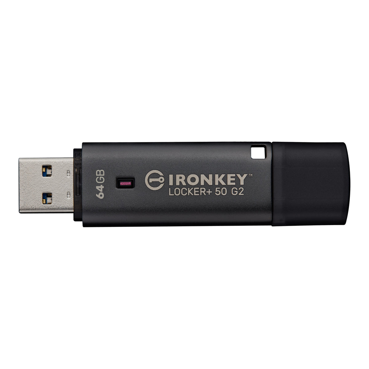 IKLP50G2/64GB - Kingston IronKey Locker+ 50 G2 Encrypted USB Flash Drive
