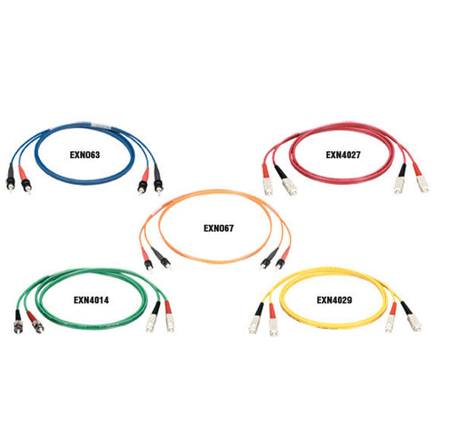 OM1 62.5/125 MULTIMODE FIBER OPTIC PATCH CABLE - OFNR PVC, ST TO ST, GREEN, 2-M