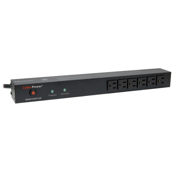 CyberPower RKBS15S6F8R surge protector Black 14 AC outlet(s) 120 V 179.9" (4.57 m)