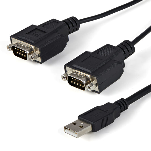 ADD TWO RS232 SERIAL PORTS WITH COM RETENTION TO YOUR LAPTOP OR DESKTOP COMPUTER
