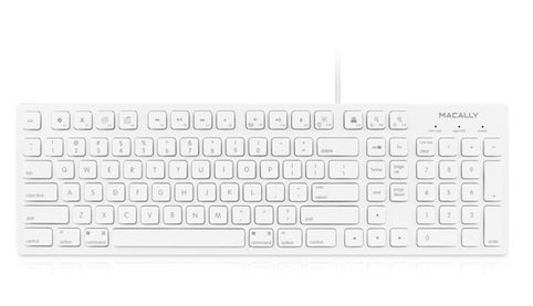 Macally MKEYE keyboard USB English White– Aeonfly
