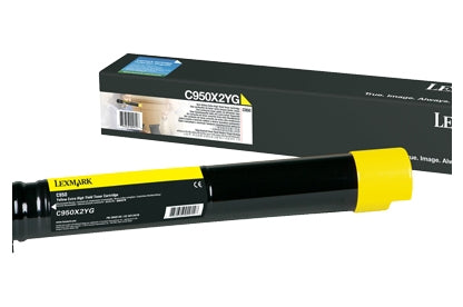 C950X2YG Toner yellow, 22K pages @ 5% coverage